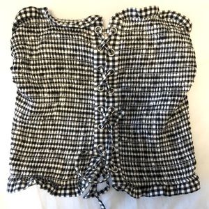 Expresss Lace Up Tube Top
